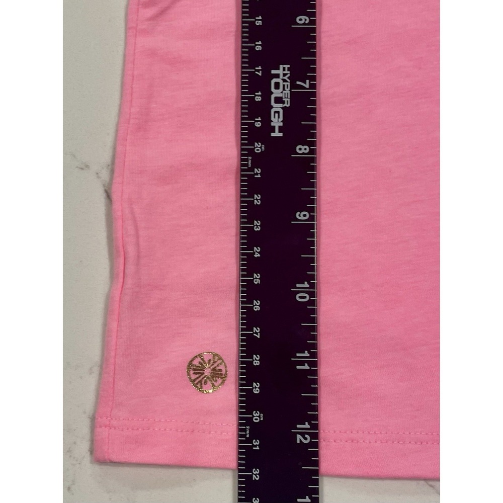 LILLY PULITZER Girls Size XS 2 3 Top Tank Sleeveless PINK Ruffle Blouse Shirt 2T - Picture 6 of 7